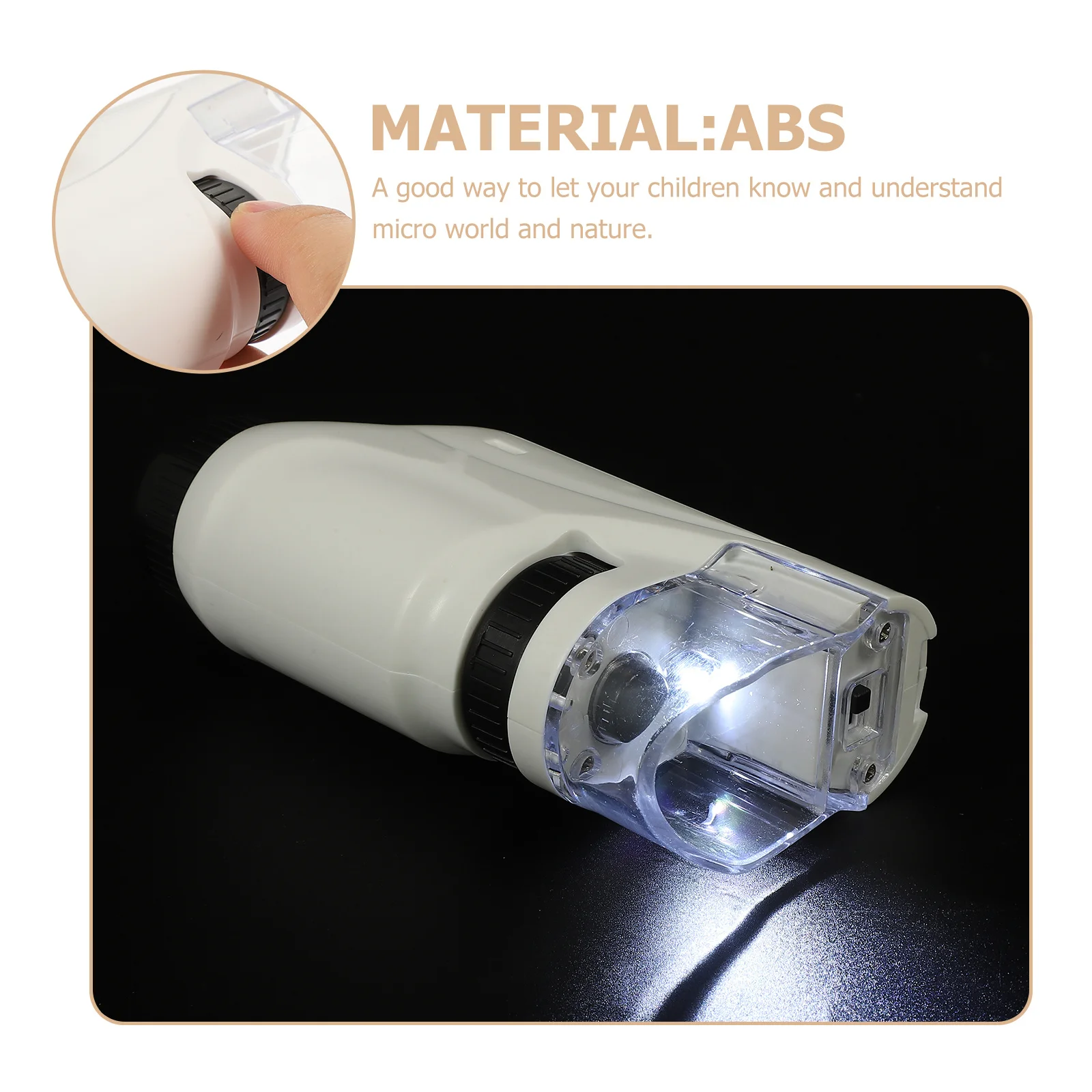 مجهر محمول للأطفال المكبر البيولوجي تجربة علمية أداة تعليمية طالب مدرسة التموين مراقب في الهواء الطلق #3