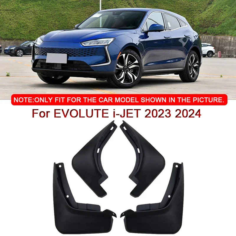 

Fit For EVOLUTE i-JET 2023 2024 Car Styling ABS Car Mud Flaps Splash Guard Mudguards MudFlaps Front Rear Fender Auto Accessories