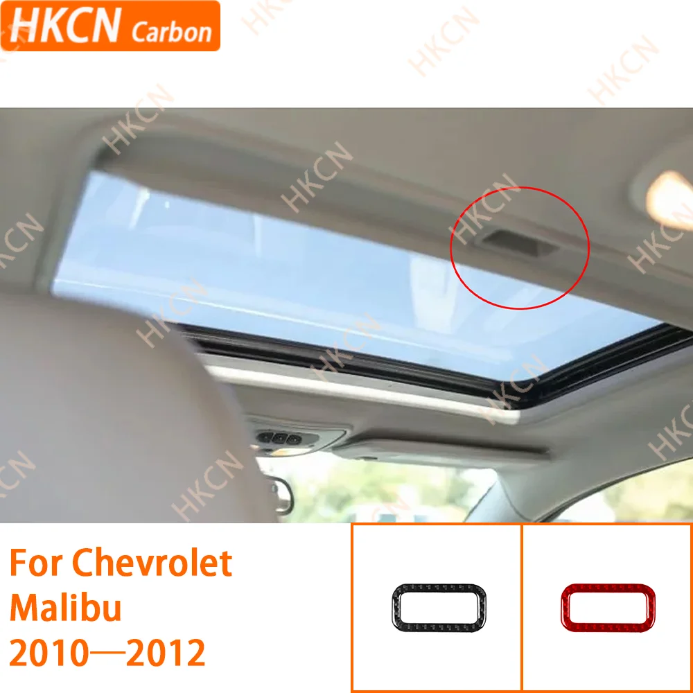 Roof Sunroof Handle Panel Trim Sticker Car Carbon Fiber Interior Accessories For Chevy Malibu 2010—2012