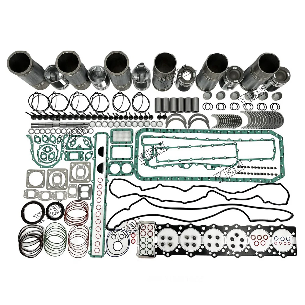 D6CA Cylinder Liner Kit With Gasket Set Bearing&Valve Train For Hyundai Engine.