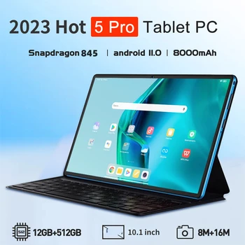 New Original HD Screen Global Tablet Snapdragon 845 Android 11.0 12GB RAM 512GB ROM Tablet PC 5G Dual SIM Card or WIFI GPS