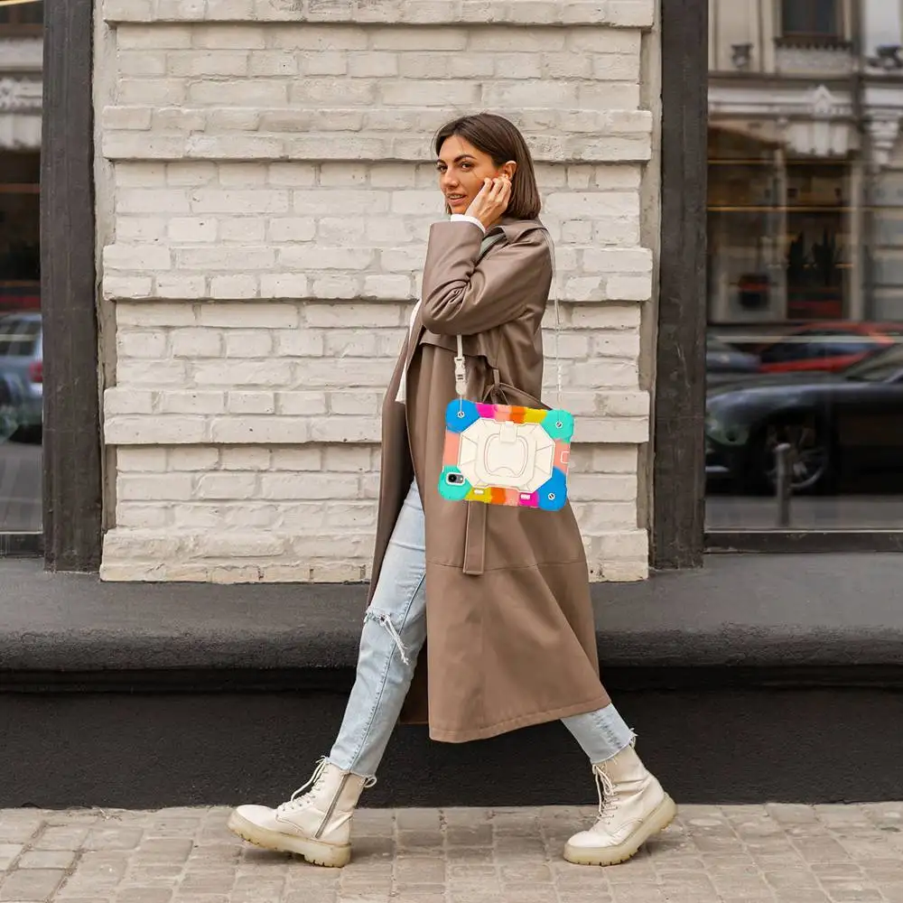 حافظة لجهاز iPad mini 7 2024 A17 Pro مقاس 8.3 بوصة غطاء لوحي من السيليكون + PC لجهاز iPad mini 6 حامل درع عالي التحمل بدون قلم #6