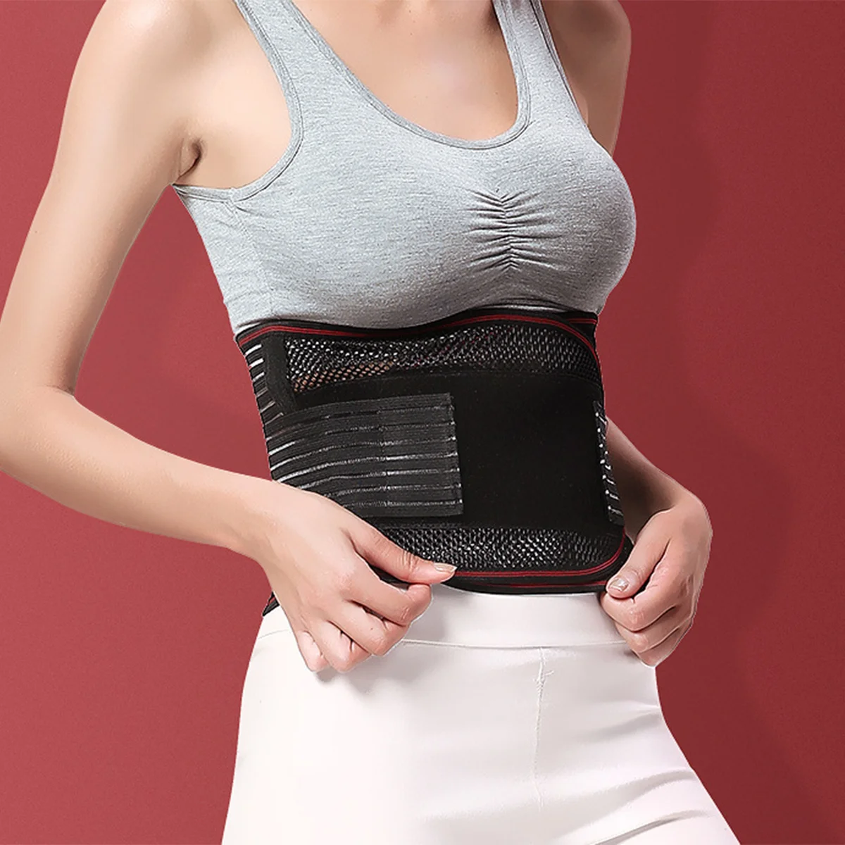 

Back Brace for Lower Back Pain with Bionic Support System, Breathable Mesh Design with Lumbar Pad,for Herniated Disc,Sciatica