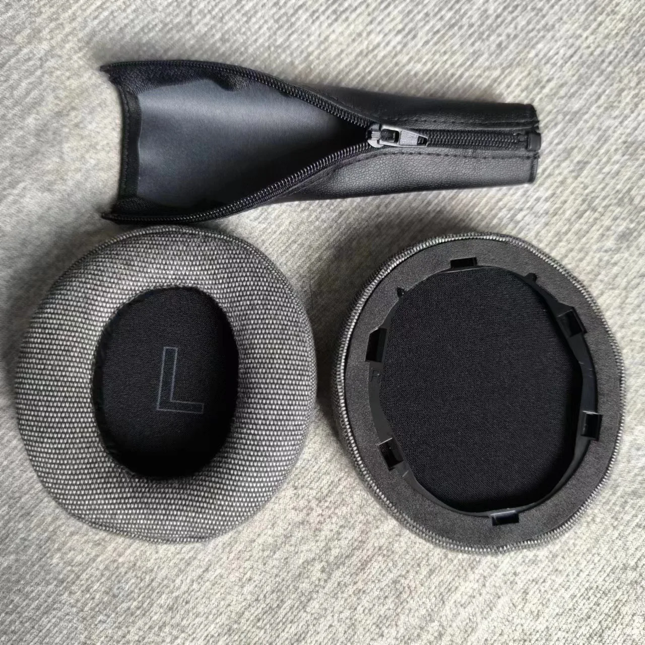 Replacement Linen ash Earpads Memory Foam Ear Cushion Cover For Anker Soundcore Life Q30 Q35bt Gaming Headset Earmuffs Ear Pads