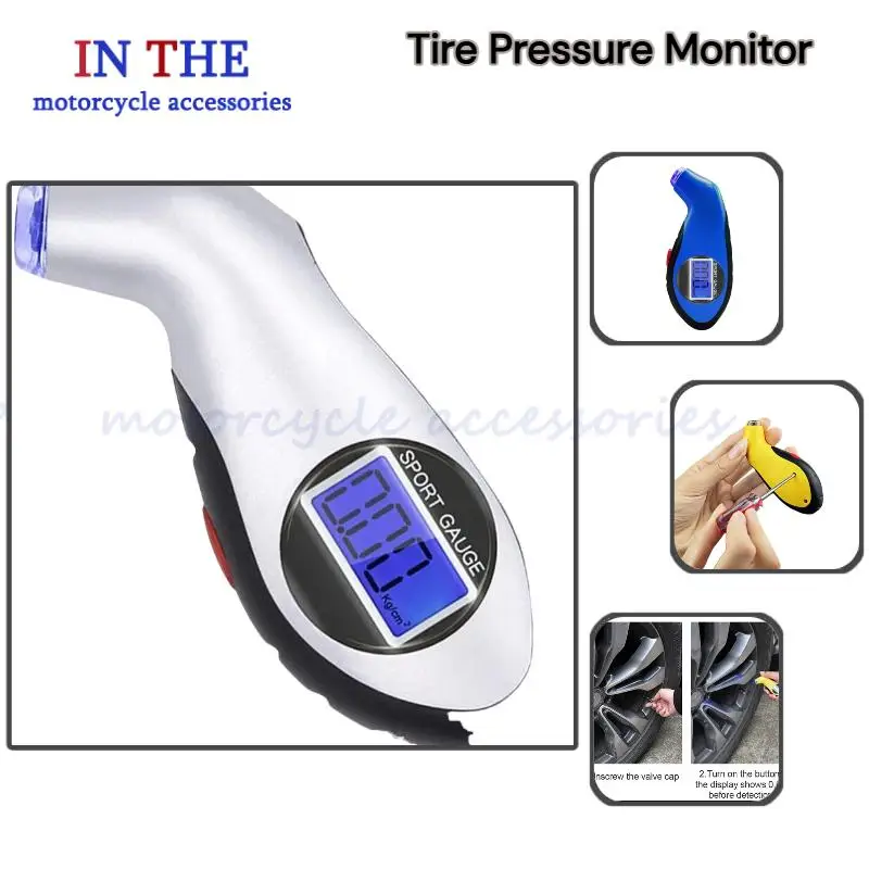

Test For Auto Car Motorcycle Tyre Pressure Gauge Meter Car Tire Manometer Barometers Tester Diagnostic Tools Electronic Digital