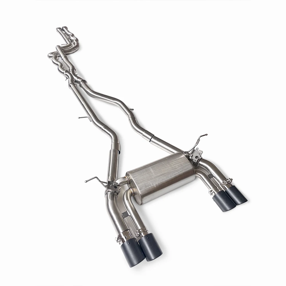 Suitable for BMW M3 F80 F82 3.0T 2014-2019 304 stainless steel long tube automobile exhaust pipe muffler system