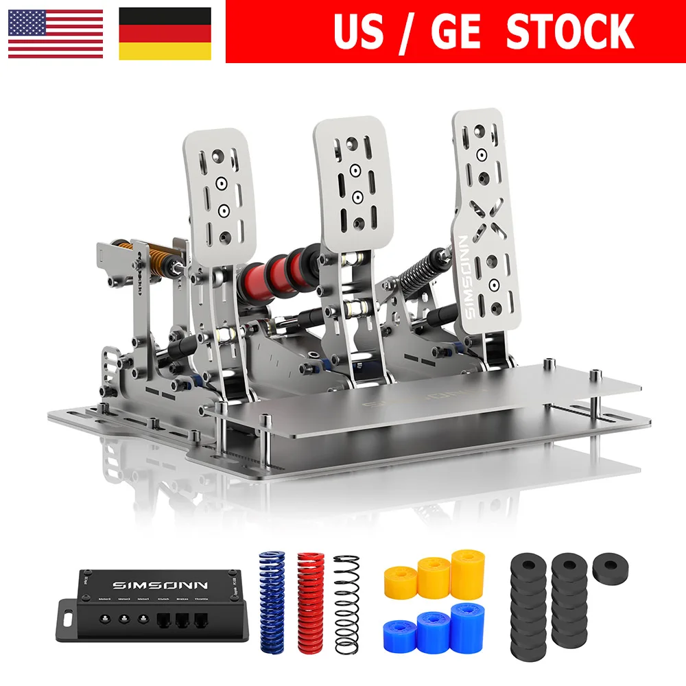 

SIMSONN Plus X Sim Racing Simulator Pedal PC Simracing Pedals Support VAM VAM RPO Vibration Motor Driving Game Accessories