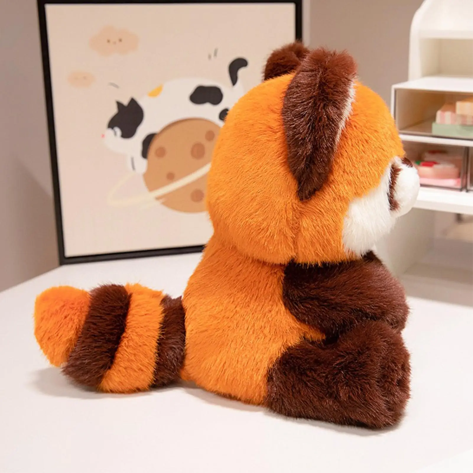 

Плюшевый енот, реалистичный очаровательный чучело, плюшевый енот, игрушка для мальчиков, девочек или взрослых, диван на день рождения, автомобиль в качестве фото