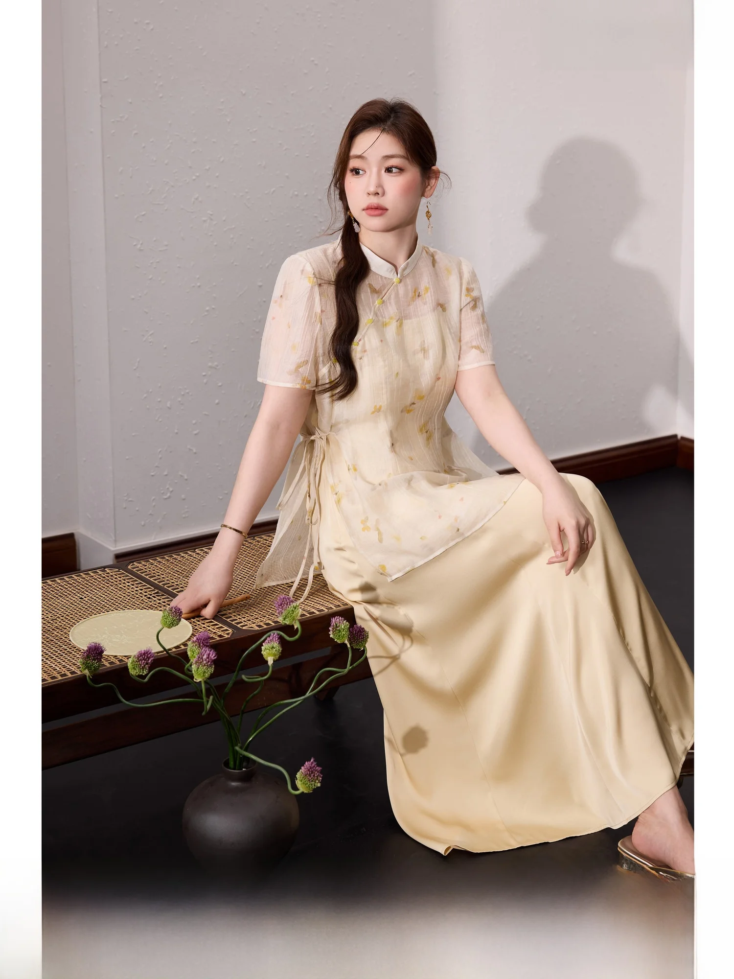 

Blue Language plus Size Women's Summer Set Lightweight Outerwear Cover up ter Dr A-Line Skirt Commute Sle