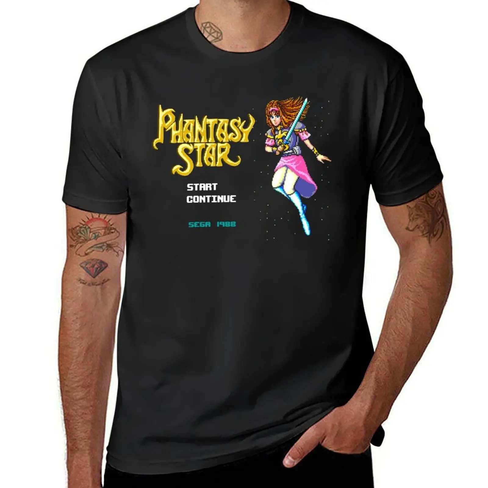 

PHANTASY STAR T-Shirt customizeds anime clothes korean fashion quick-drying heavyweight t shirts for men