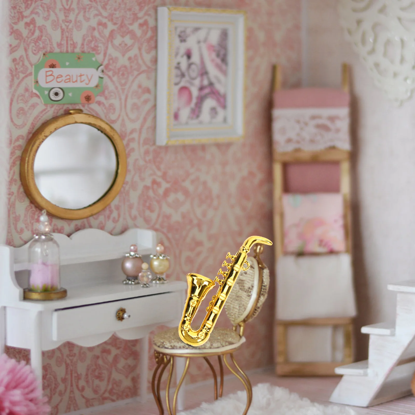 10 Pcs Musical Instrument Model Mini Things Miniature Trumpet Dollhouse Small Saxophone Christmas Child