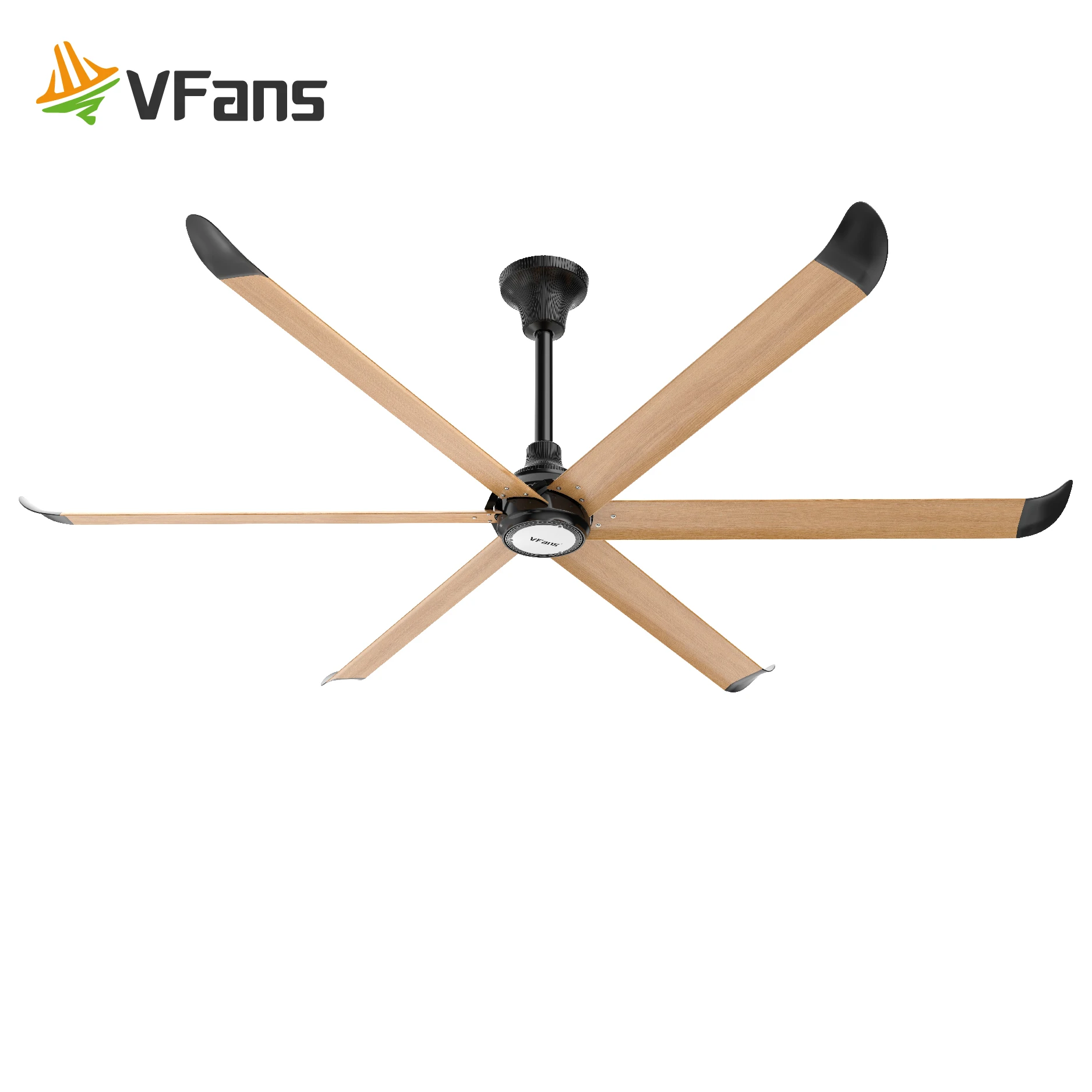 

VFans 220V Electrical DC Motor HVLS Ceiling Fan 2.5m/100in Customizable Stylish DC Fan High-tech Remote Control Ventilation Fan