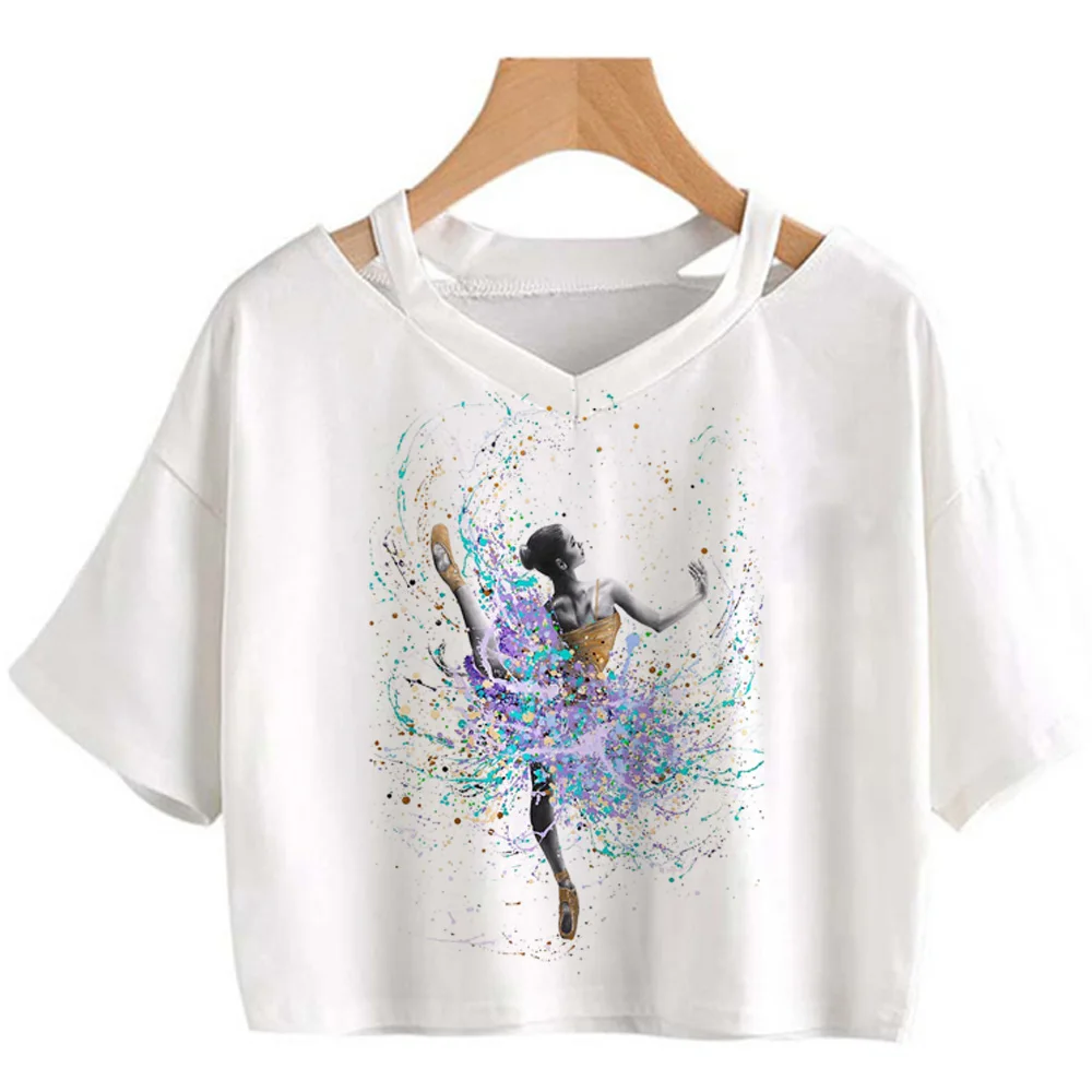 Ballet Dancer tshirt women summer t shirt girl graphic y2k funny clothes