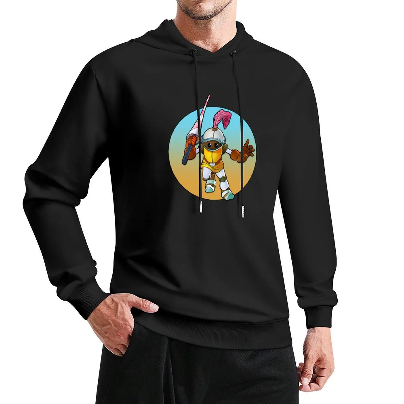 Oon the Warrior Pullover Hoodie men's clothing anime clothes clothes for men men's winter sweater men's oversize hoodie