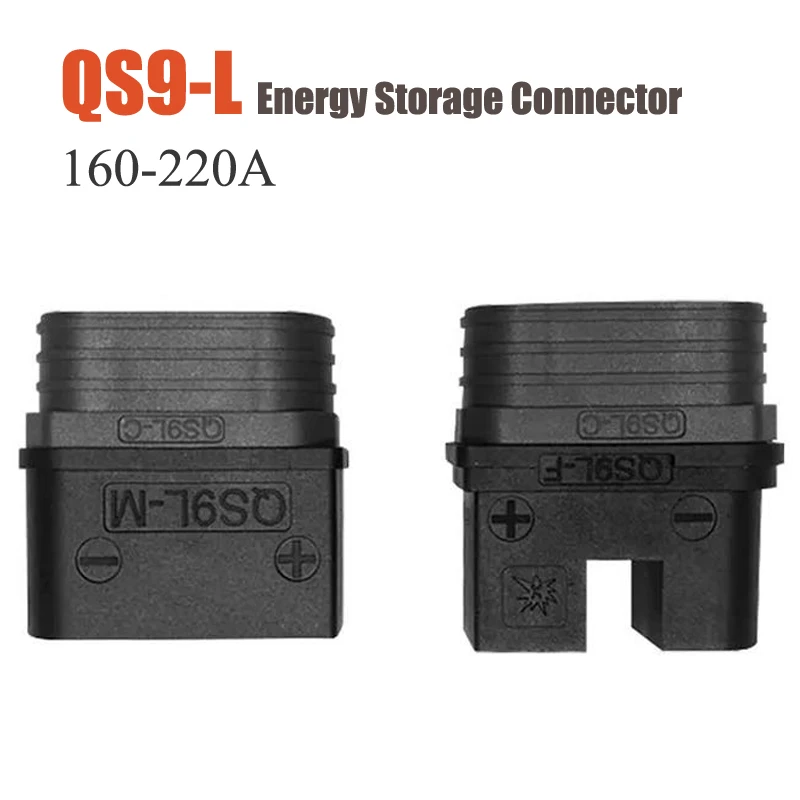 160-220A Male Female Battery Connector for Aviation Model Forklift Drone QS9-L Energy Storage Connector Anti Spark Charging Plug