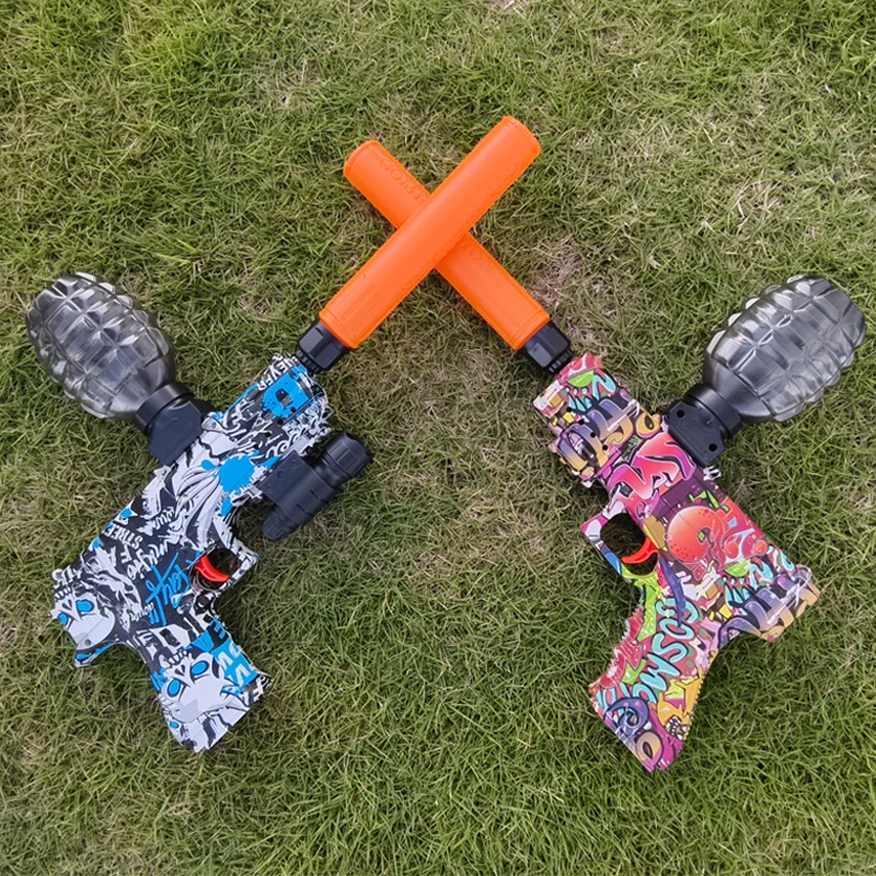 أطفال لعبة للهواء الطلق الكهربائية هلام بندقية كرة الماء رصاصة مسدسات الصيف اللعب المياه اطلاق النار لعبة الحفلات التفاعلية الأطفال الكبار #2