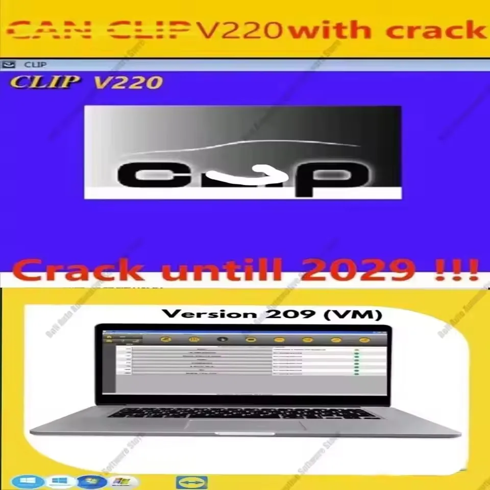 

2025 Newest SW V215 V212 V209 V220 For Renault Can Clip Diagnostic Tool Free Gifts +Reprog V191 +Dialogys V4.72 Automot AAA