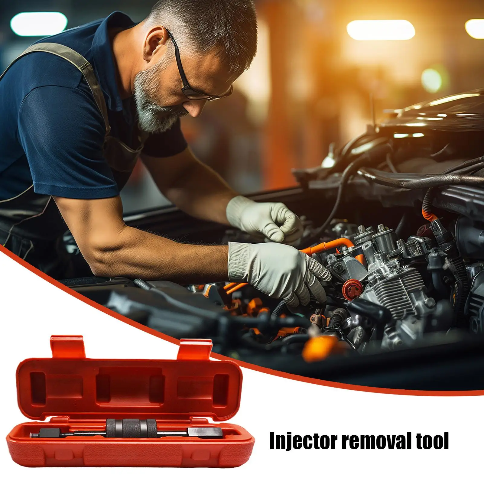 

Injector Puller Tool Injector Removal Tool With Slide Hammer Professional Carbon Steel Puller For Install Disassembly Repair