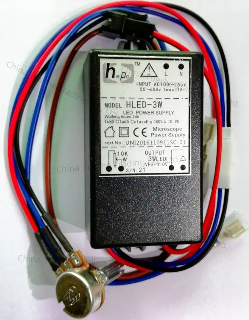

Microscope power module HLED-3W HLDE-3WC 3W 1WLED dimming power supply, 3WLED lamp bead