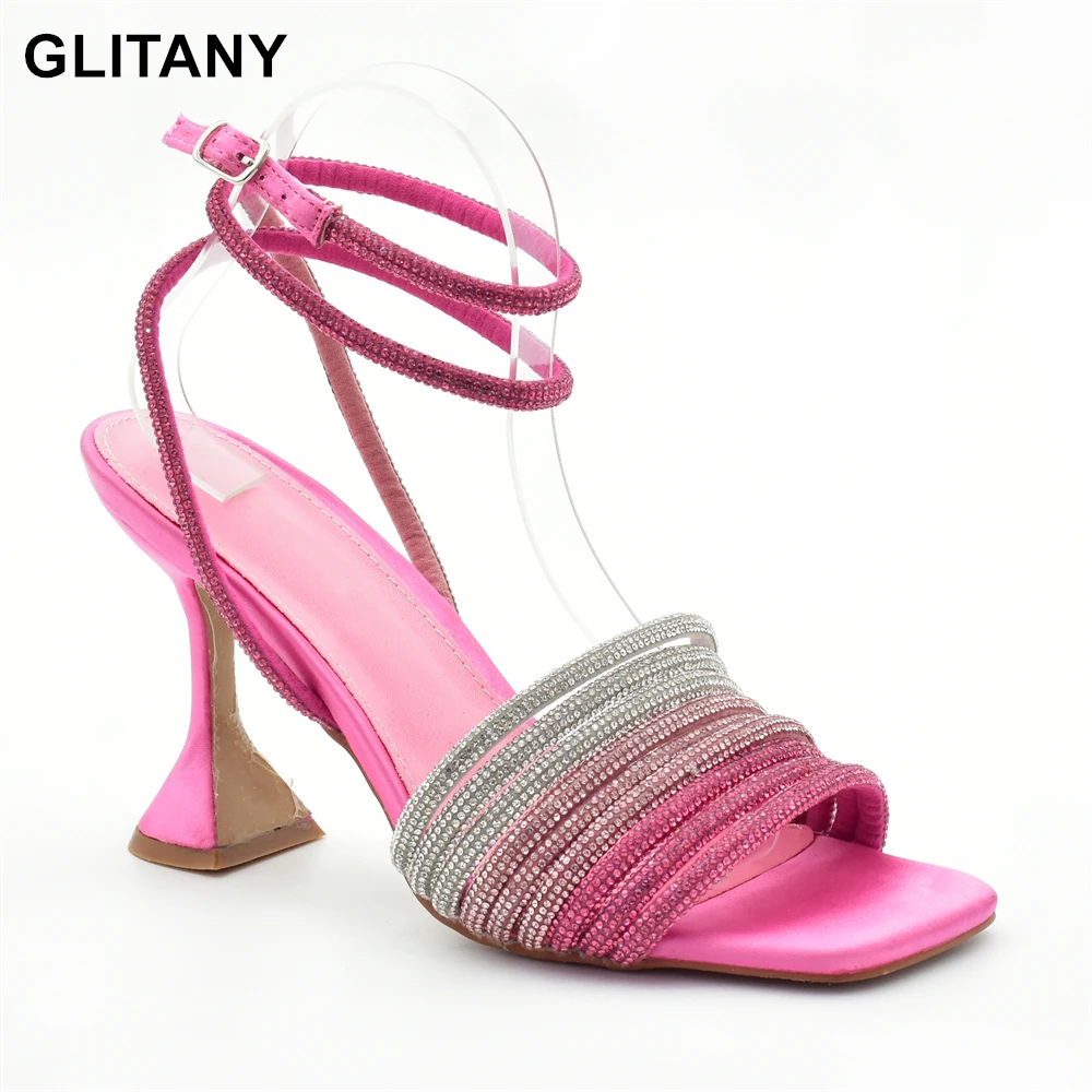 

2023 Special Color Spesical Design Shoes with Appliques for Wedding Party Open Toe Shoes Ladies Dress Shoes