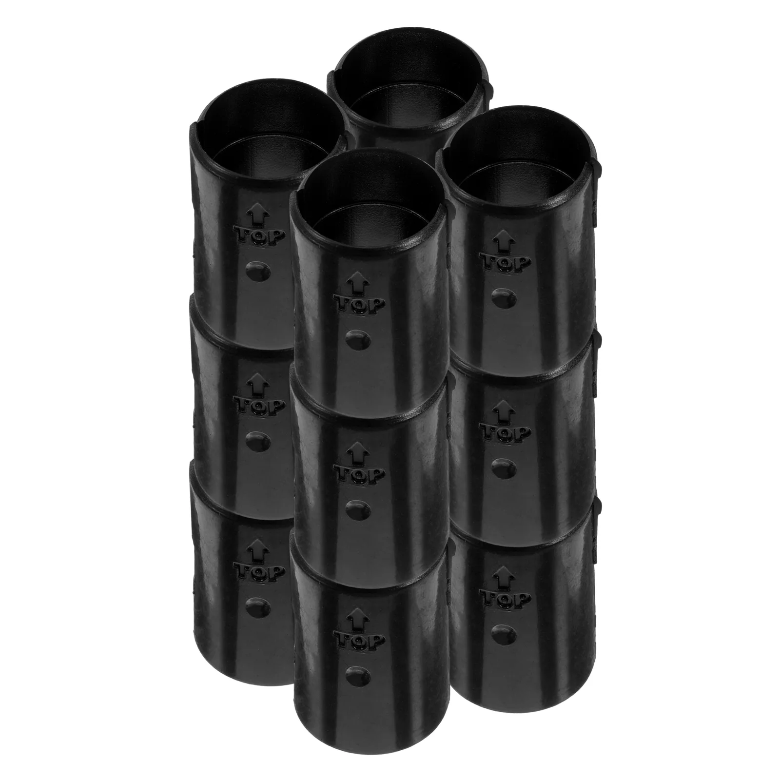 

25 Pcs Office Accessories Clips Shelf Chair Sinking Fix Kit Wire Rack Taper Sleeve Bracket Black