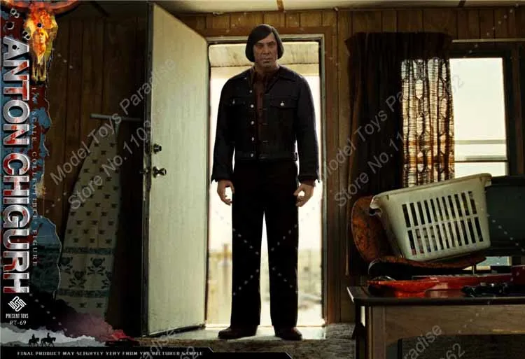 PRESENT TOYS PT-sp69 1/6 Men Soldier Anton Chigurh Mushroom Head Killer Full Set 12'' Action Figure Collectible Toys Gifts