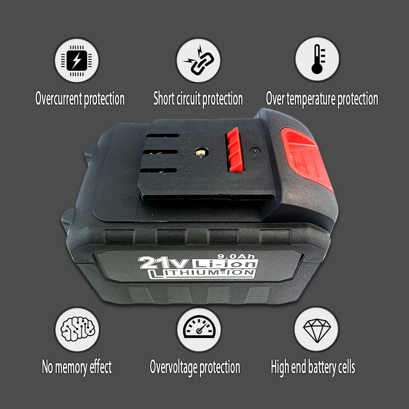 21V Power Tool Rechargeable Lithium Battery For Cordless Electric Wrench Car impact wrench