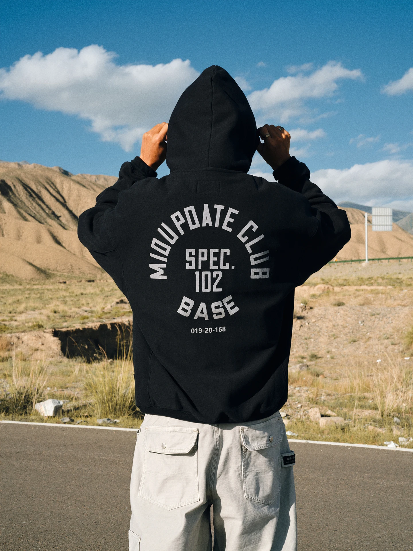 

MIDUPDATE 2025 Autumn Winter Men's Loose Fit Hoodie Pure Cotton Heavyweight Fce Lined Printed Casual Sweatirt