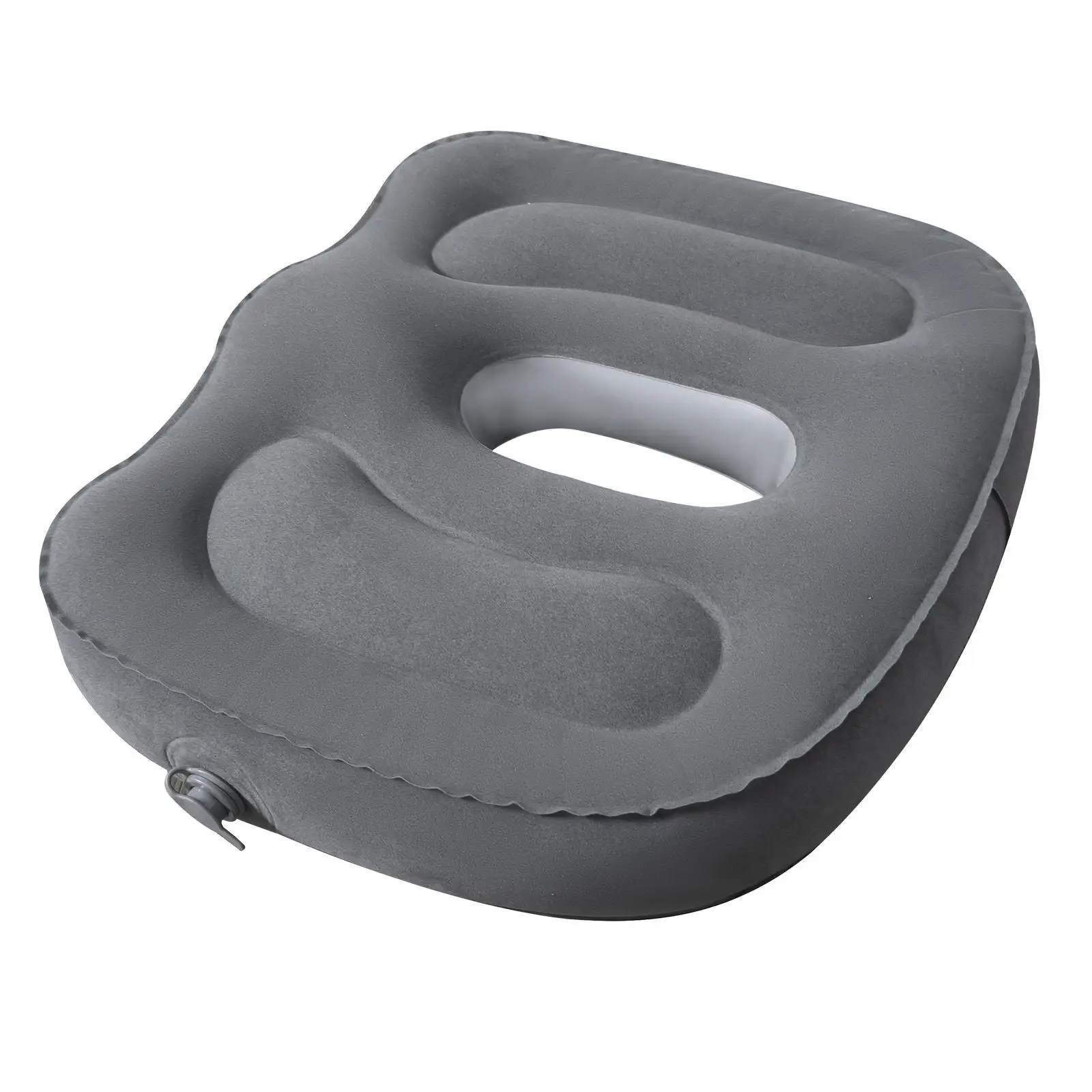 Inflatable Ergonomic Seat Pad for Desk Chair and Vehicle Seat with Side Inflation Valve and Portable Compact Size
