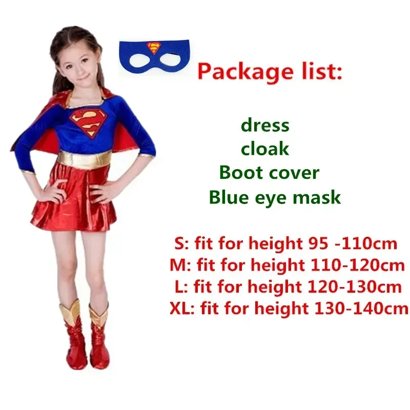 푸림 카니발 생일 소녀 슈퍼걸 코스튬 코스프레, 카니발 파티, 어린이 슈퍼 히어로, 멋진 원피스