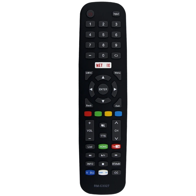 Replace RM-C3327 Remote Control For JVC Polaroid Smart TV LT-55E770 LT-49E770 LT55E770 LT49E770 40T2F 50T7U 60T7U