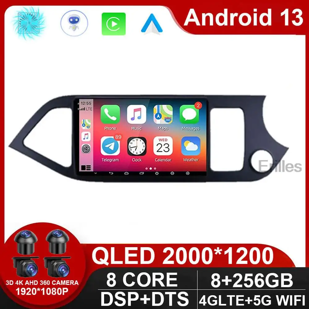 

For KIA Picanto Morning 2011 - 2016 Android 11 Car Radio Multimedia Player Navigation 2Din Stereo Headunit Carplay Video NO DVD