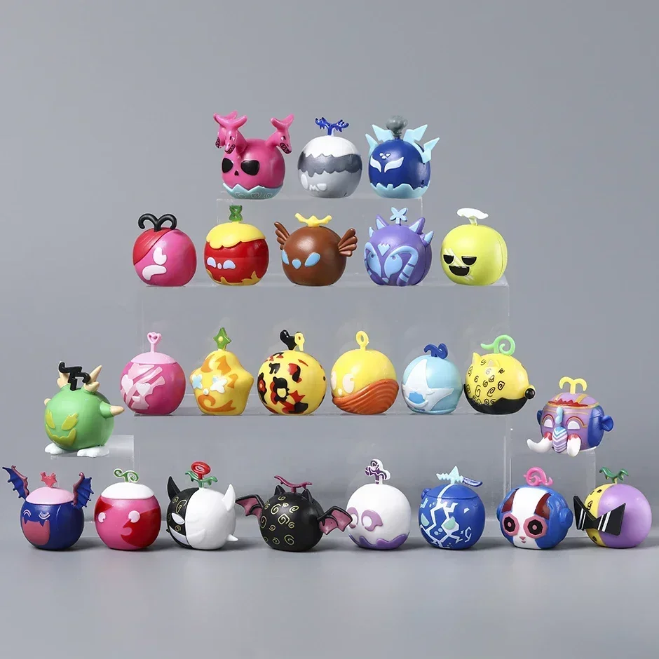 جديد 6 قطعة/المجموعة Blox الفواكه نموذج اللعب إرسال عشوائي الكرتون ساحة الشيطان جمع عمل أرقام لعب الاطفال عيد الميلاد هدية عيد ميلاد