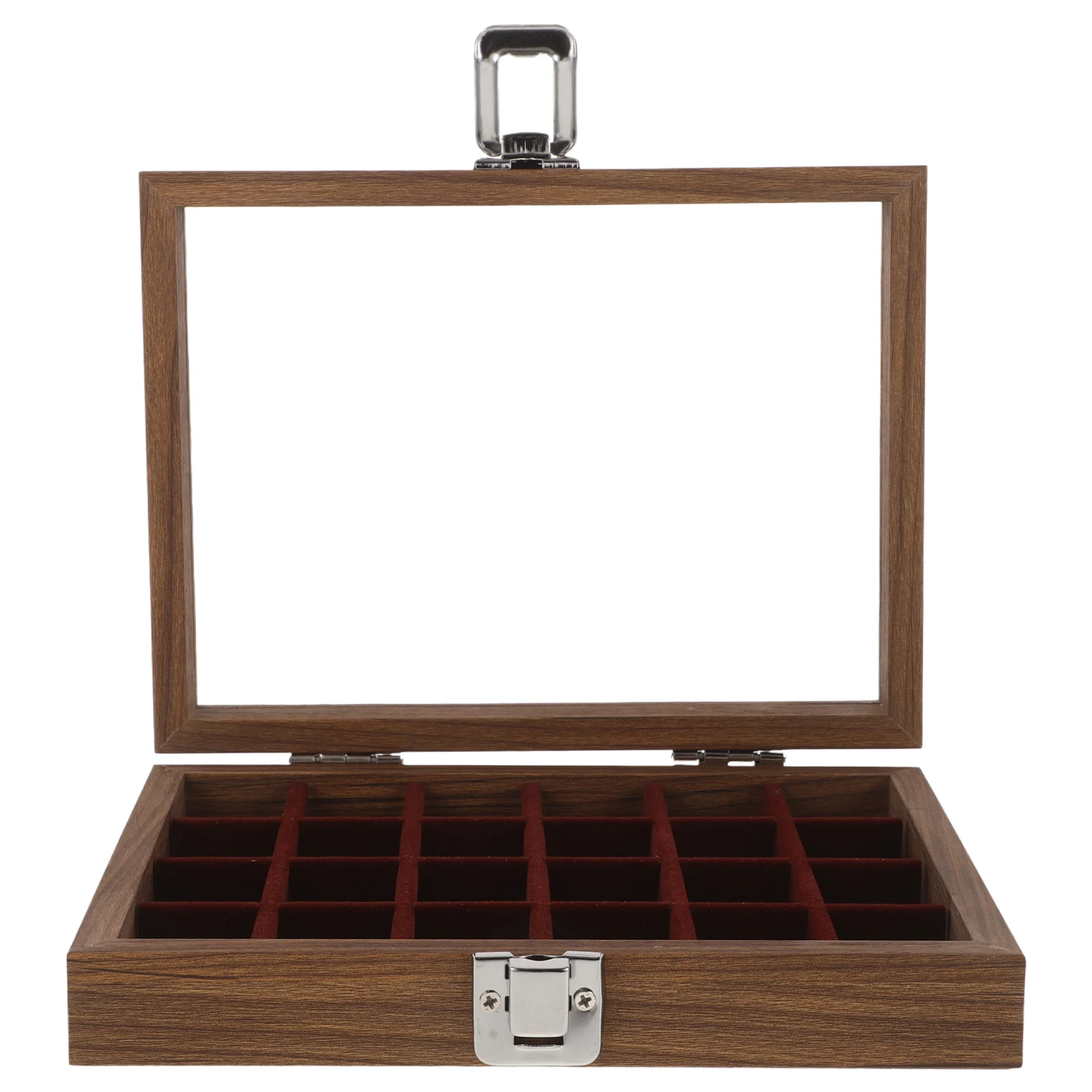 

Jewelry Box Earrings Bead Bracelet Display Tray Organizers and Storage Trays Case Vintage Wooden Holder