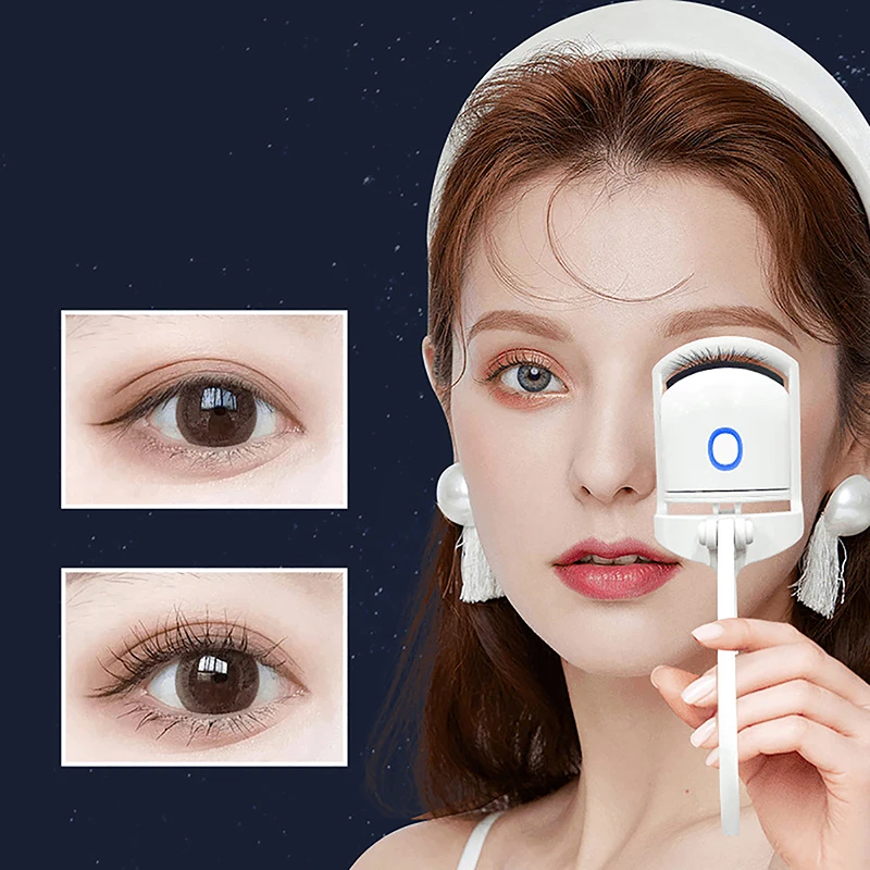 Electric Eyelash Curler USB Charging Model Fast Heating Portable Eye Lash Perm Shaping And Lasting Curling Thermal Eyelash Clip