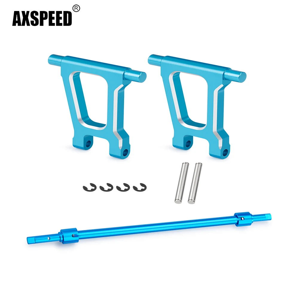 AXSPEED-eje de transmisión Central y junta para coche teledirigido, piezas de actualización de Metal para TT-01 1/10 RC