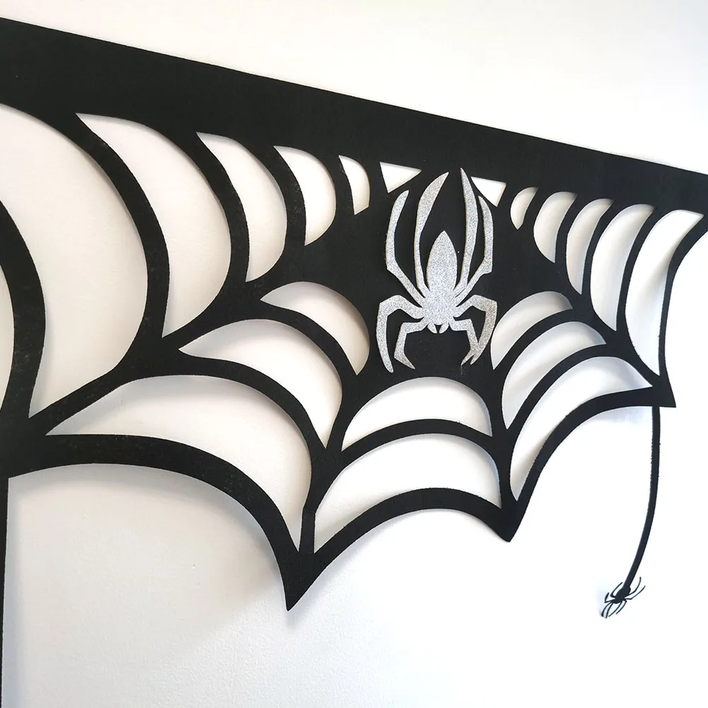 

Fireplace Decoration Halloween Decorations Indoor Spider Web Scarf Cover Decorate