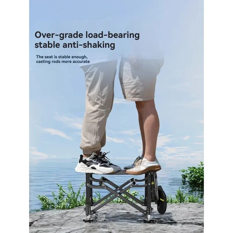 1PC All-terrain 1PC Fishing Chair 1PC Knight Fishing Chair, Special Folding Fishing Chair for Wild Fishing,
