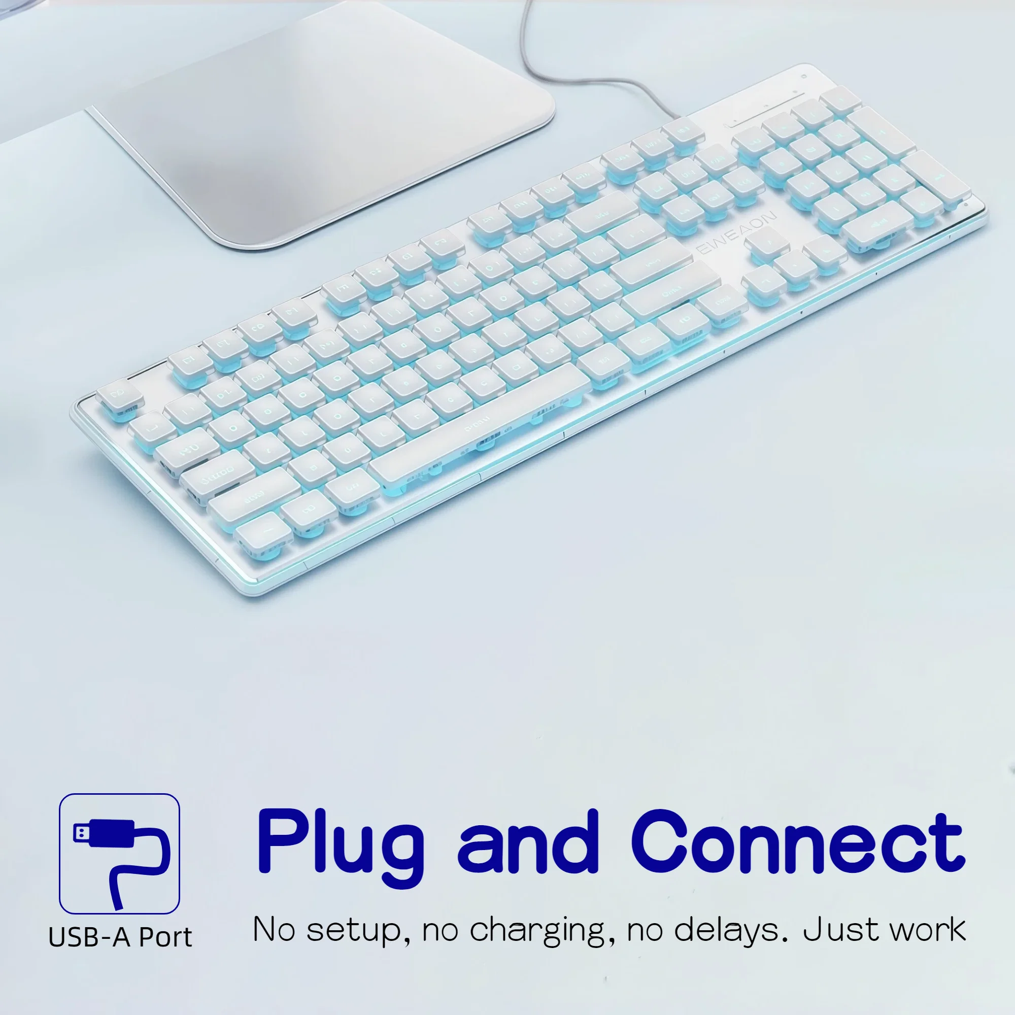 Wired LED Keyboard 104 Keys Fu - огляд і ціна English Home Office