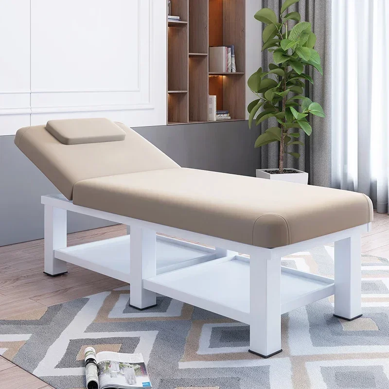 Cama de Masaje facial de Spa con pestañas de Metal, mesa de Masaje especializada de belleza, ajuste de baño, limpieza de orejas, Camilla Masaje,