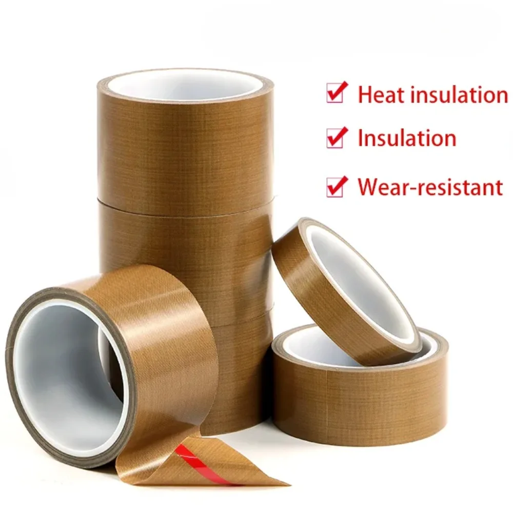 10 m PTFE-Band mit hoher Temperaturbeständigkeit 300 °   C Isolierung Klebstoff Versiegelungsmaschine Selbstklebendes wasserdichtes Isolierband