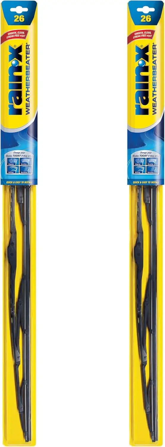 

26" Windshield Wiper Blades, Pack of 2, Automotive Replacement with OEM Quality and Durability Standards