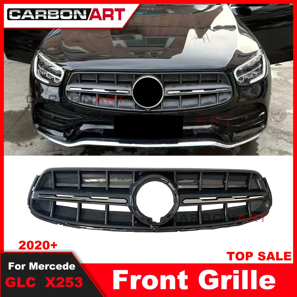 2020 2021 2022 GLC X253 gt Grill for merced X253 Grille GLC260 Sport Version GLC Grille X253 Gt Grid Carbon fiber Grille