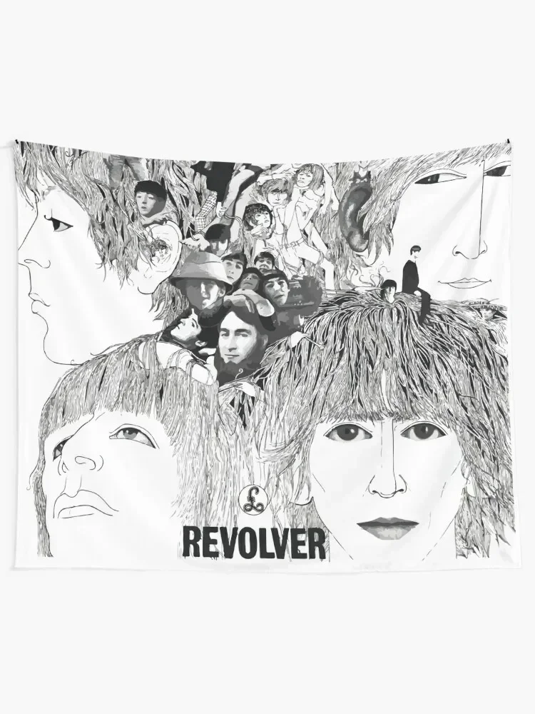 Revolver Album Cover Tapestry Room Ornaments Outdoor Decoration Home Decorations Aesthetic Wall Mural Tapestry