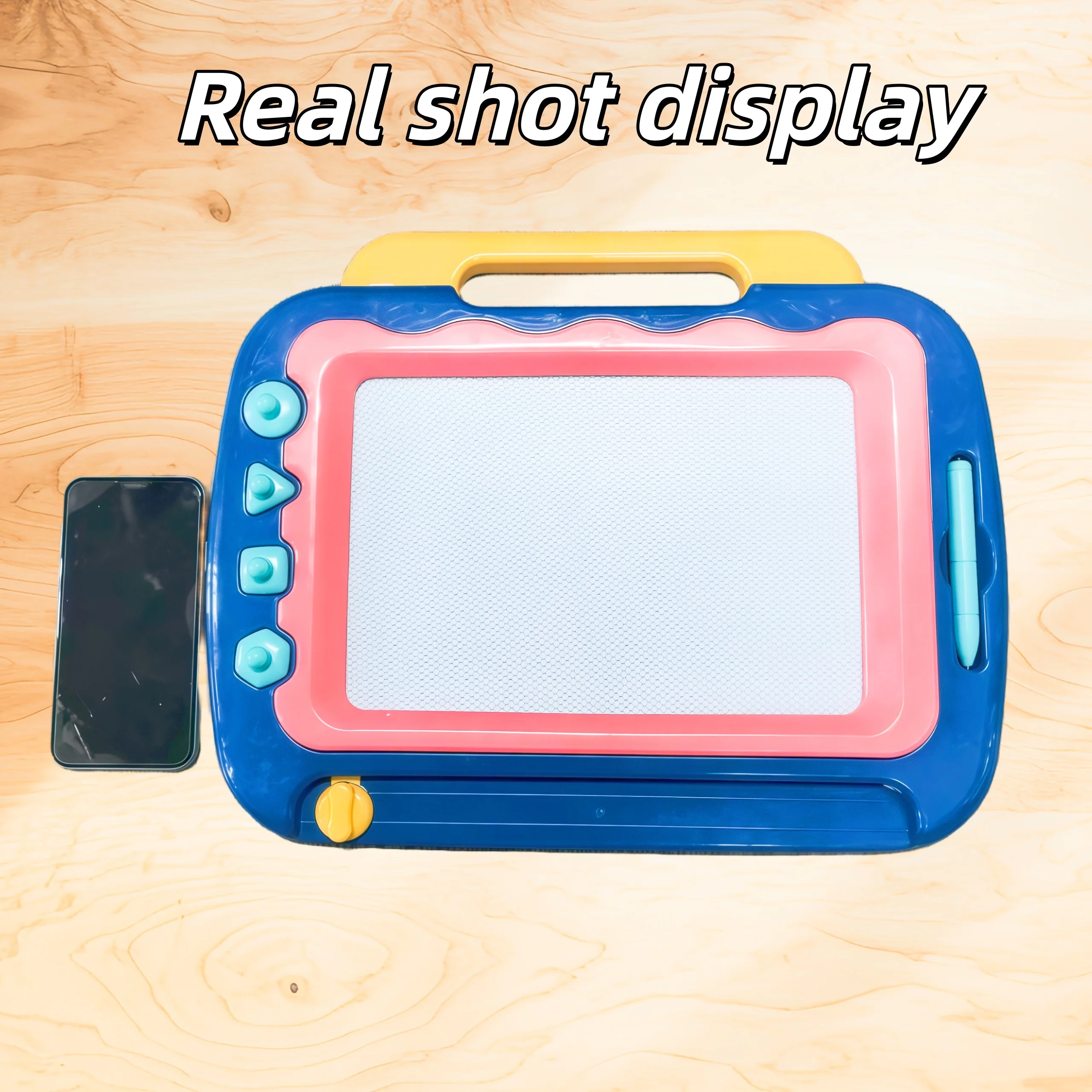 Baby gekleurd magnetisch tekenbord supergroot kinderspeelgoed graffiti uitwisbaar tekenschrijfbord magnetische zuigkracht vroege ed