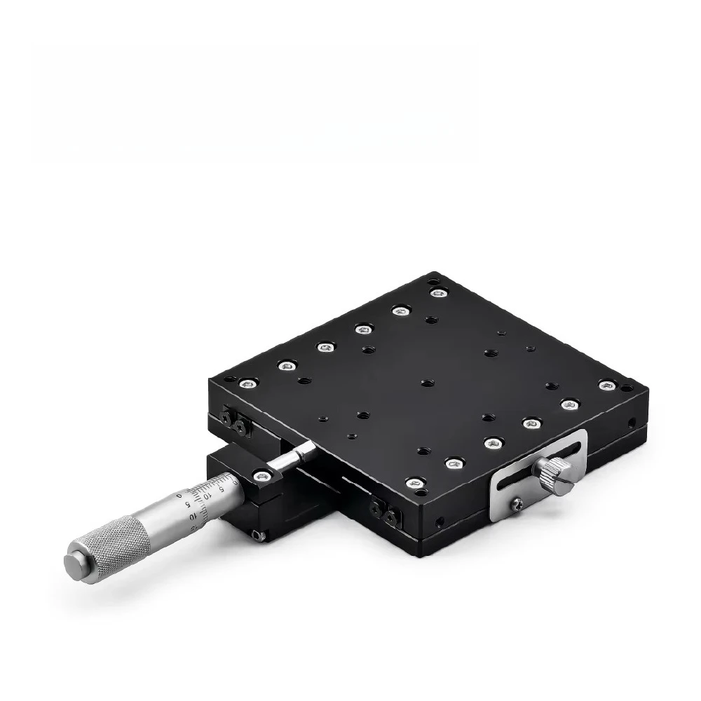 AX90 High Accuracy Optical Camera Align Micrometers Manual Positioning Stage 90*90mm Aluminum Alloy Linear Guide Blocks