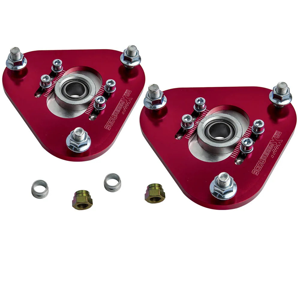 MaXpeedingrods 2Pcs Suspension Kits Coilover Top Hat Camber Plates for Toyota Celica 2000-2006