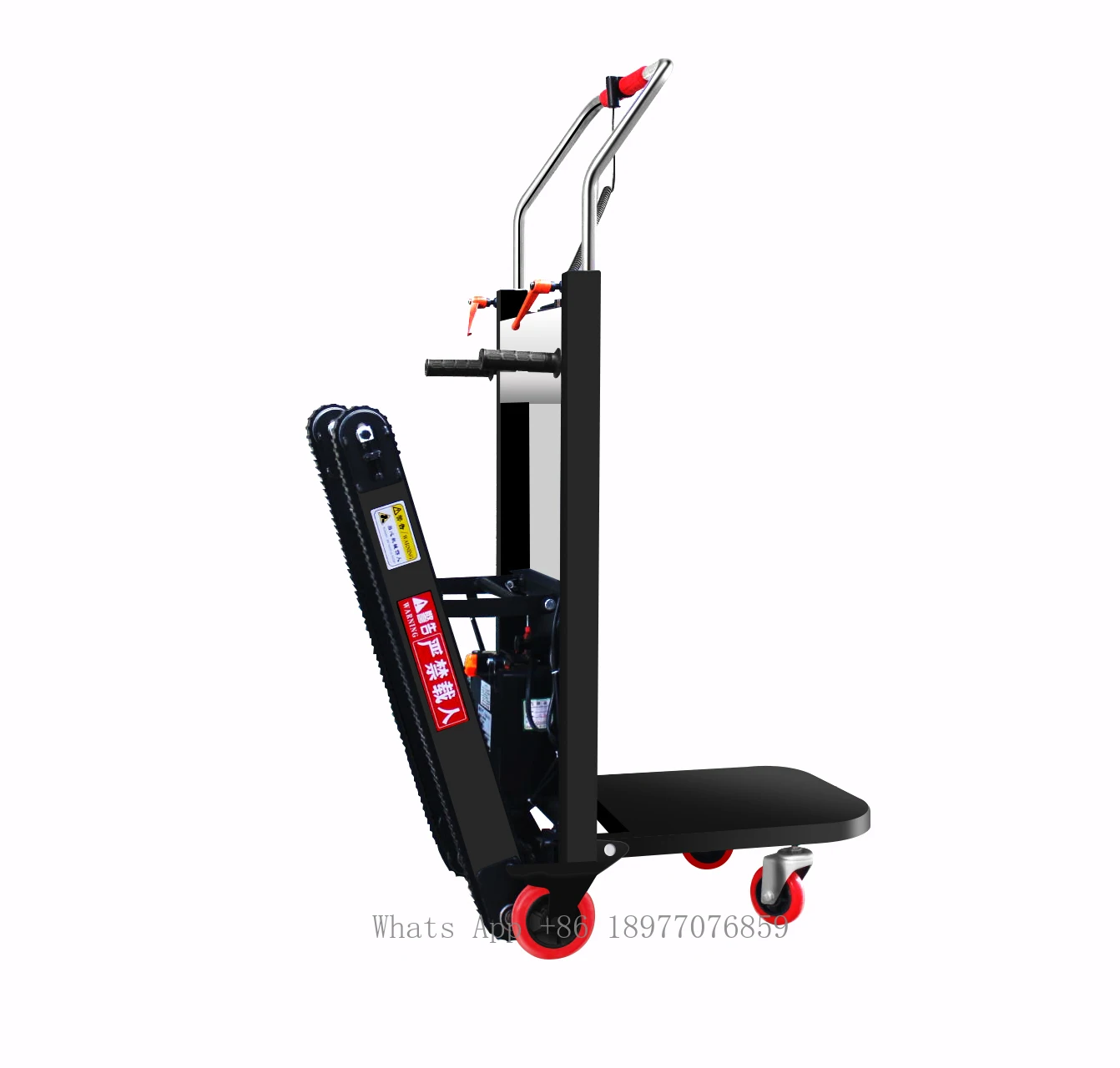 Factory Price Powered Stair Climber 140kg Load Lithium Battery Motorized Stair Climbing Trolley