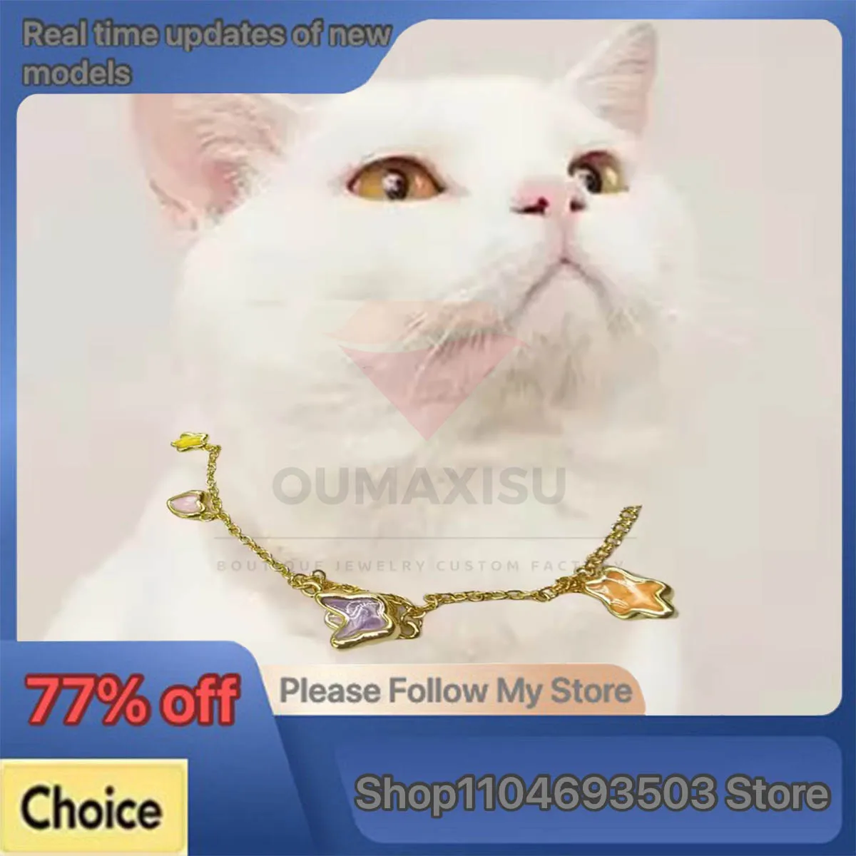 

Fashionable Luxury S925 Spanish Zircon Cat Accessories Bracelet Party Versatile Jewelry for Workplace - Anniversary Gift
