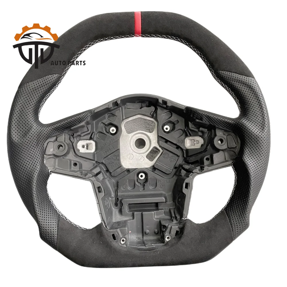 Car Suppliers Glossy Carbon Fiber Steering Wheel With Perforated Leather For Toyota Supra